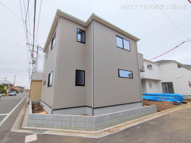 埼玉県川越市今成1丁目の新築戸建て外構写真 2024年10月28日撮影