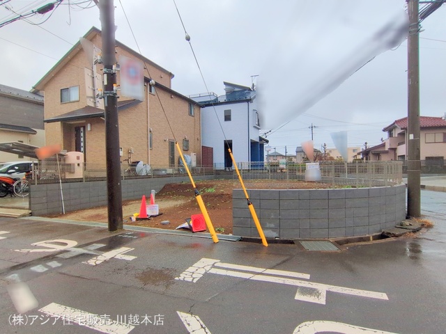 埼玉県狭山市大字水野の新築戸建て更地・土地写真 2025年3月4日撮影
