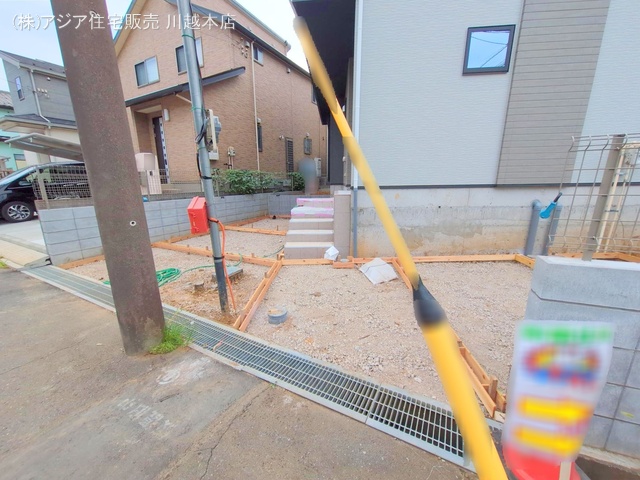 埼玉県狭山市大字水野の新築戸建て外構写真 2025年9月2日撮影
