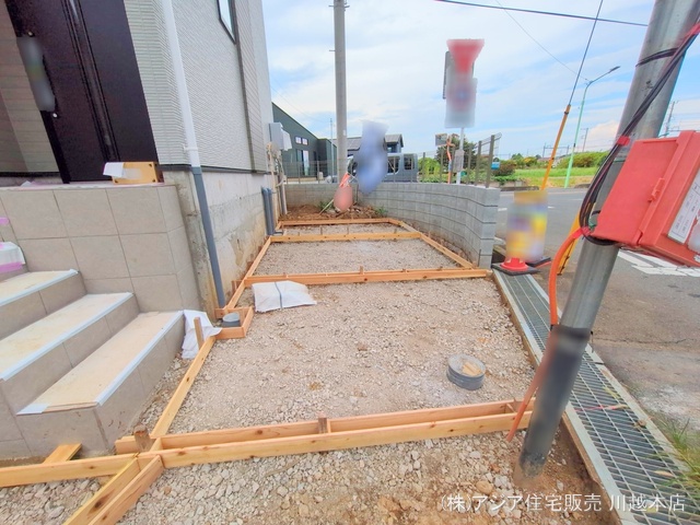埼玉県狭山市大字水野の新築戸建て外構写真 2025年9月2日撮影