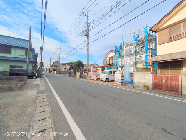埼玉県川越市大字豊田本の新築戸建てシート写真 2025年1月5日撮影