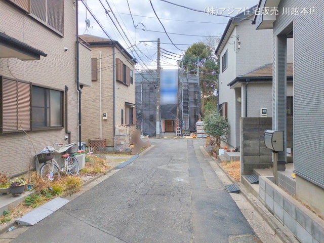 埼玉県川越市仙波町３丁目の新築戸建てシート写真 2025年3月5日撮影