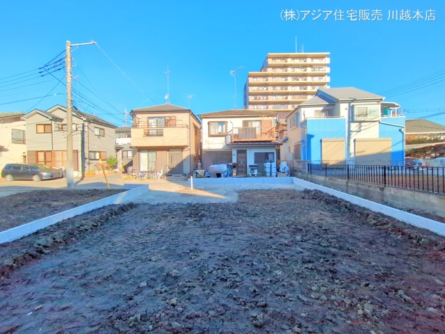 埼玉県川越市仙波町3丁目の新築戸建て更地・土地写真 2024年12月16日撮影