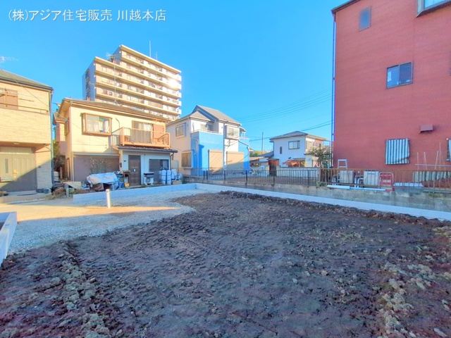 埼玉県川越市仙波町3丁目の新築戸建て更地・土地写真 2024年12月16日撮影