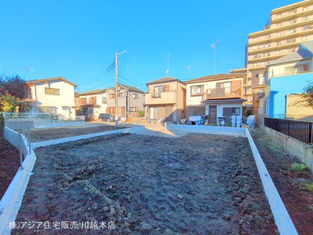 埼玉県川越市仙波町3丁目の新築戸建て更地・土地写真 2024年12月16日撮影