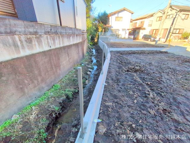 埼玉県川越市仙波町3丁目の新築戸建て更地・土地写真 2024年12月16日撮影