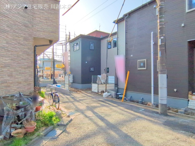 埼玉県川越市仙波町3丁目の新築戸建て外構写真 2025年3月25日撮影