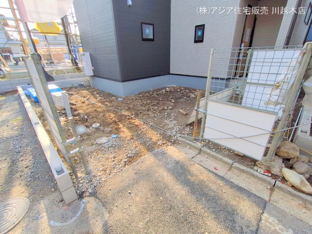 埼玉県川越市仙波町3丁目の新築戸建て外構写真 2025年3月25日撮影
