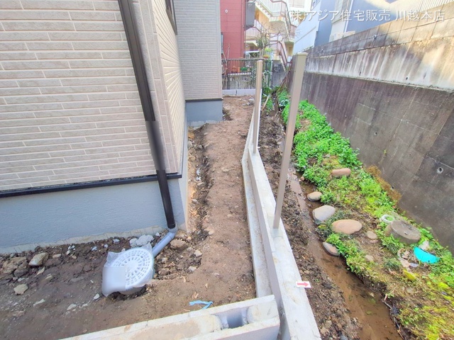 埼玉県川越市仙波町3丁目の新築戸建て外構写真 2025年3月25日撮影