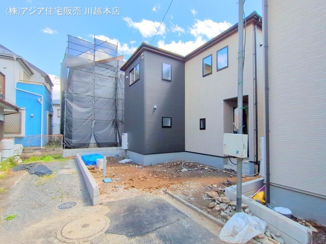 埼玉県川越市仙波町3丁目の新築戸建て外構写真 2025年4月14日撮影