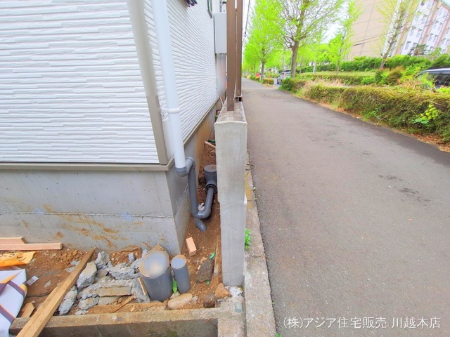 埼玉県狭山市狭山台2丁目の新築戸建て外構写真 2025年4月22日撮影