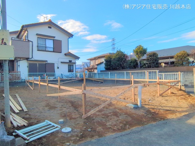 埼玉県川越市上野田町の新築戸建て更地・土地写真 2025年1月15日撮影