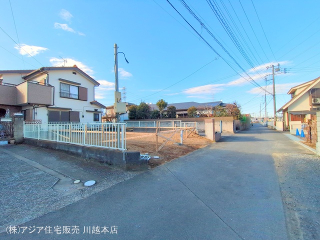 埼玉県川越市上野田町の新築戸建て更地・土地写真 2025年1月15日撮影