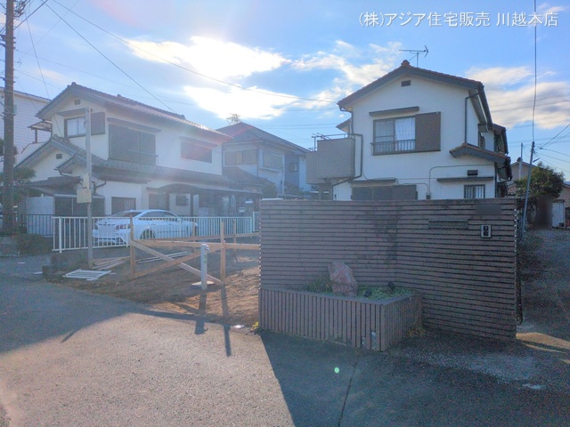 埼玉県川越市上野田町の新築戸建て更地・土地写真 2025年1月15日撮影
