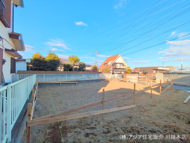 埼玉県川越市上野田町の新築戸建て更地・土地写真 2025年1月15日撮影