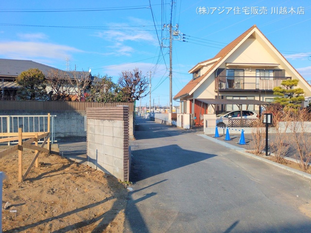 埼玉県川越市上野田町の新築戸建て更地・土地写真 2025年1月15日撮影