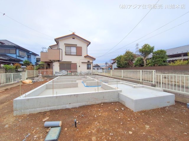 埼玉県川越市上野田町の新築戸建て基礎写真 2025年3月30日撮影