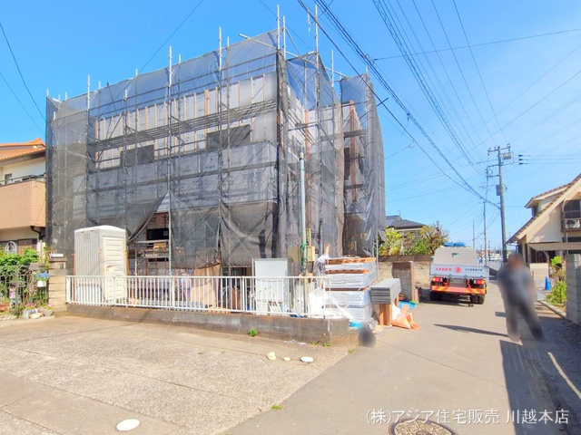 埼玉県川越市上野田町の新築戸建てシート写真 2025年4月20日撮影