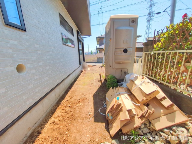 埼玉県川越市上野田町の新築戸建て外構写真 2025年6月4日撮影