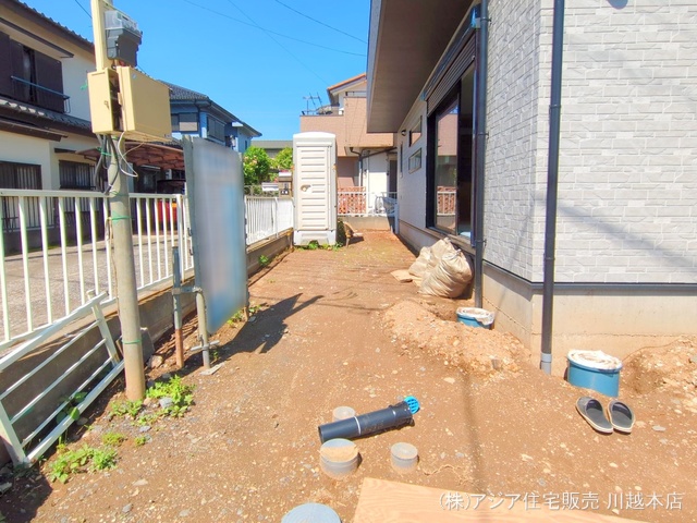 埼玉県川越市上野田町の新築戸建て外構写真 2025年6月4日撮影