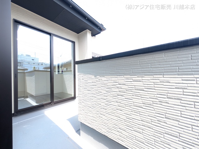 埼玉県川越市宮元町の新築戸建てバルコニー写真 2025年8月28日撮影