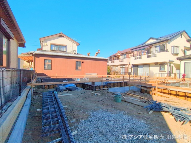 埼玉県川越市宮元町の新築戸建て基礎写真 2025年2月19日撮影