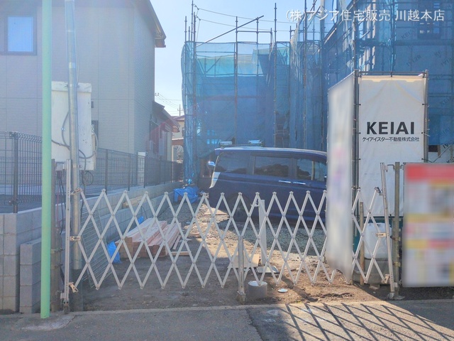 埼玉県川越市宮元町の新築戸建て上棟写真 2025年3月16日撮影