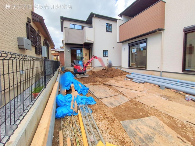 埼玉県川越市宮元町の新築戸建て外構写真 2025年4月14日撮影