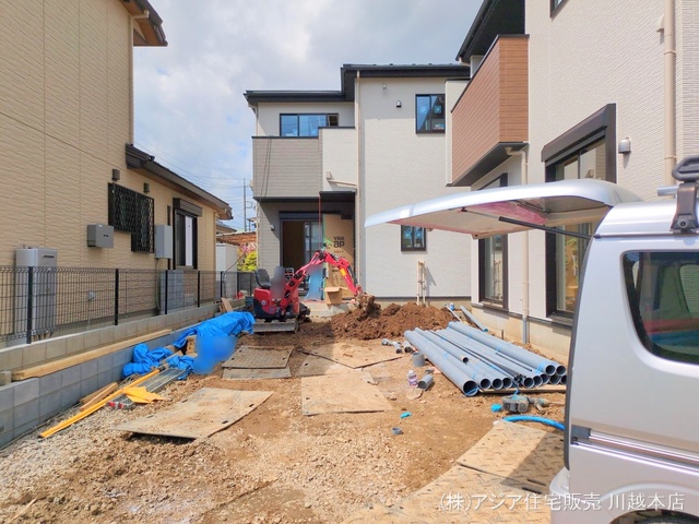 埼玉県川越市宮元町の新築戸建て外構写真 2025年4月14日撮影