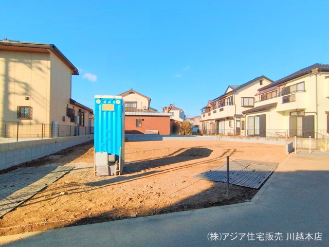 埼玉県川越市宮元町の新築戸建て更地・土地写真 2025年1月27日撮影