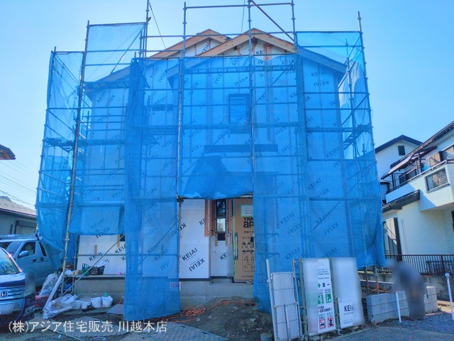 埼玉県川越市宮元町の新築戸建てシート写真 2025年3月16日撮影