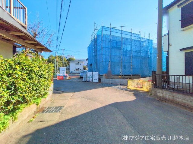 埼玉県川越市宮元町の新築戸建てシート写真 2025年3月16日撮影