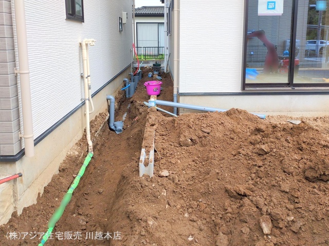 埼玉県川越市宮元町の新築戸建て外構写真 2025年4月14日撮影