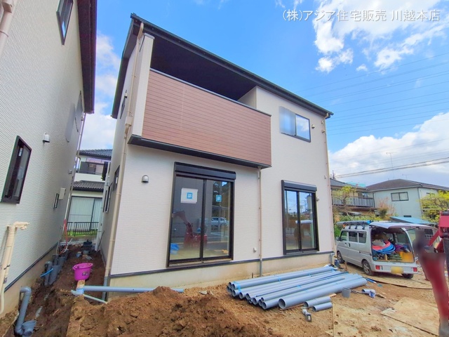 埼玉県川越市宮元町の新築戸建て外構写真 2025年4月14日撮影
