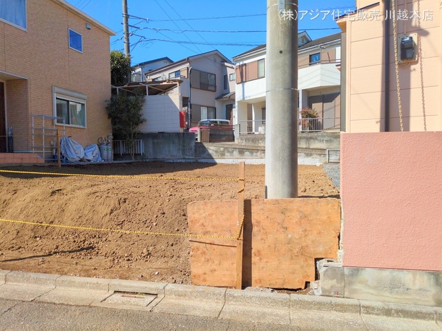 埼玉県富士見市渡戸1丁目の新築戸建て更地・土地写真 2025年2月25日撮影