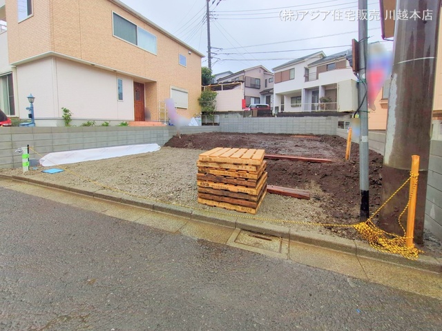埼玉県富士見市渡戸1丁目の新築戸建て更地・土地写真 2025年3月31日撮影