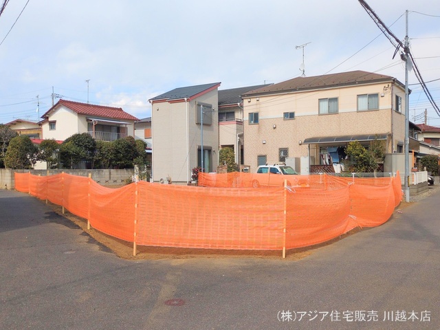 埼玉県川越市大字寺尾の新築戸建て更地・土地写真 2025年2月16日撮影