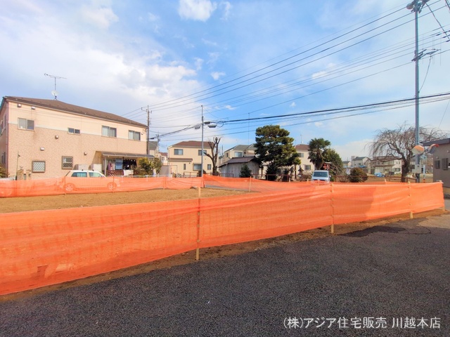 埼玉県川越市大字寺尾の新築戸建て更地・土地写真 2025年2月16日撮影