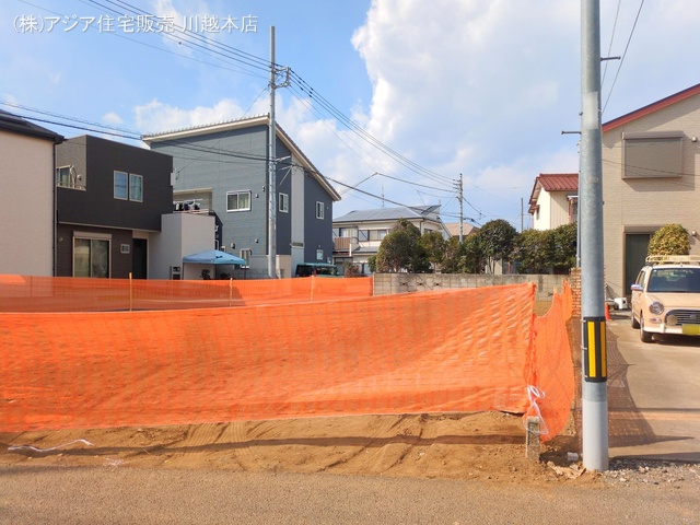 埼玉県川越市大字寺尾の新築戸建て更地・土地写真 2025年2月16日撮影