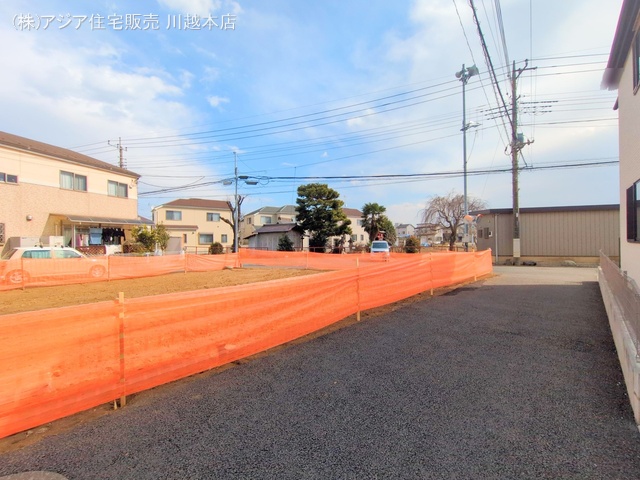 埼玉県川越市大字寺尾の新築戸建て更地・土地写真 2025年2月16日撮影