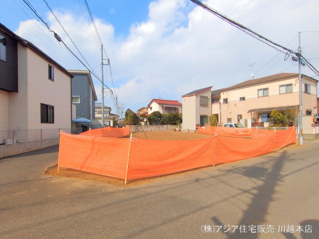 埼玉県川越市大字寺尾の新築戸建て更地・土地写真 2025年2月16日撮影