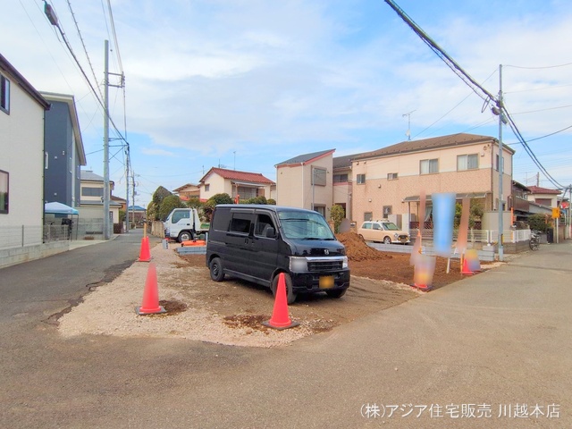 埼玉県川越市大字寺尾の新築戸建て更地・土地写真 2025年3月12日撮影