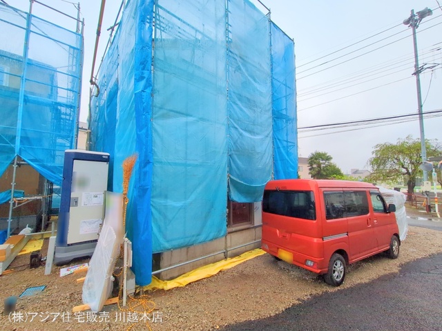 埼玉県川越市大字寺尾の新築戸建てシート写真 2025年4月22日撮影