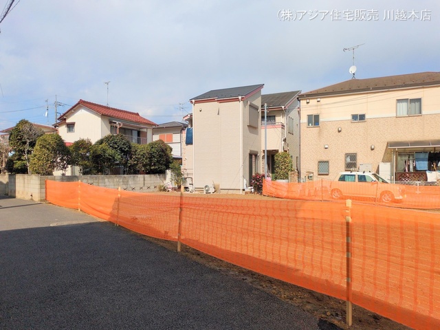 埼玉県川越市大字寺尾の新築戸建て更地・土地写真 2025年2月16日撮影