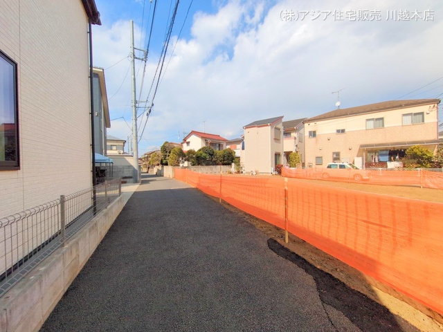 埼玉県川越市大字寺尾の新築戸建て更地・土地写真 2025年2月16日撮影