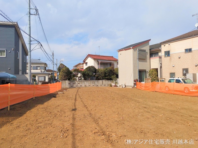 埼玉県川越市大字寺尾の新築戸建て更地・土地写真 2025年2月16日撮影