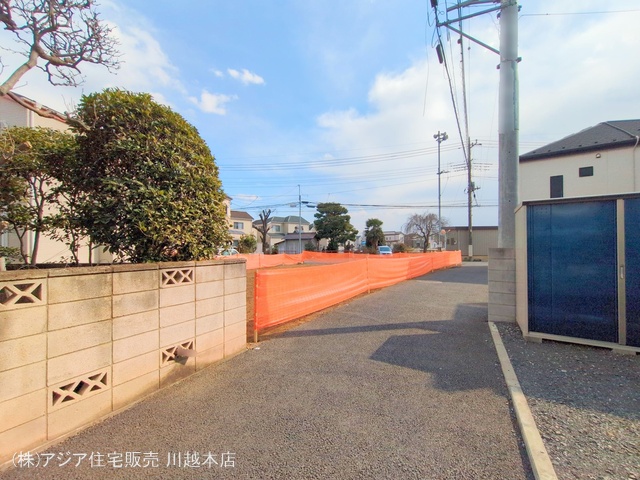 埼玉県川越市大字寺尾の新築戸建て更地・土地写真 2025年2月16日撮影