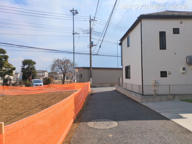 埼玉県川越市大字寺尾の新築戸建て更地・土地写真 2025年2月16日撮影