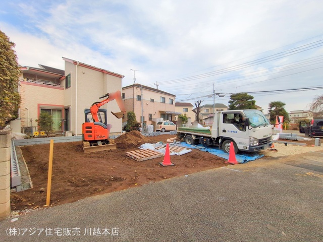 埼玉県川越市大字寺尾の新築戸建て更地・土地写真 2025年3月12日撮影