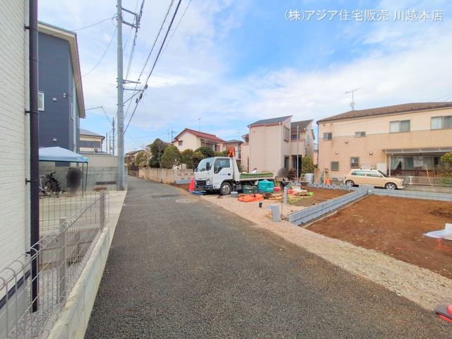 埼玉県川越市大字寺尾の新築戸建て更地・土地写真 2025年3月12日撮影